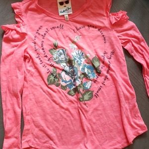 Girls NEW cold shoulder blouse